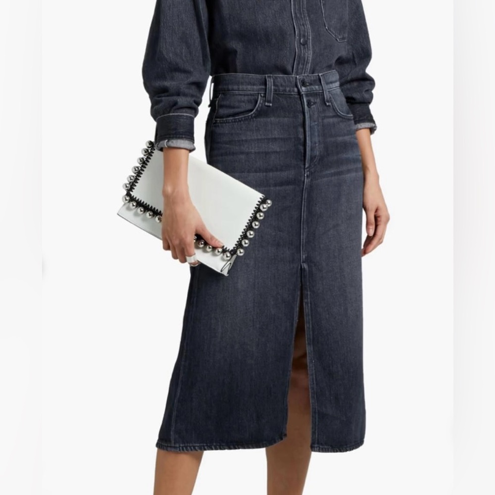 Rag & bone Marlowe slit front denim skirt